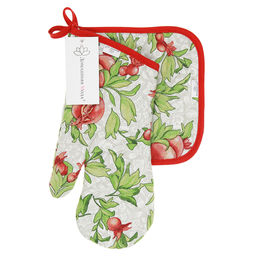 Кухонный комплект Гранат К: прихватка-варежка 15х30см + прихватка 20х20см, хлопок Премиум 191г/м2 - хлопок 100%, наполнитель - ватин 280гр/м2, Домашняя мода (Россия)