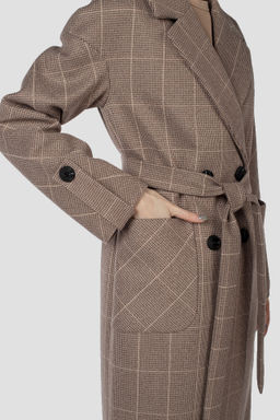 Пальто женское демисезонное (пояс) - El podio фото 5