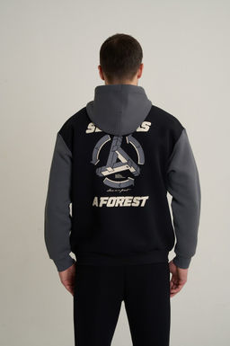 Толстовка на молнии Черный/Серый CAMPUS BASKETBALL Knit Track Top - Anta фото 6