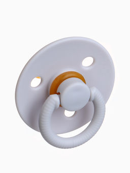 Соски-пустышки, от 0 мес., латекс, классические, в контейнере, набор из 2 шт., серо-синий/серый, M&B