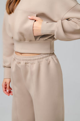 Арт. 2807 Костюм с брюками женский 42-48 (4 шт) Цвет:бежевый