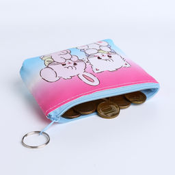 Цена за 2 шт. Кошелёк монетница на молнии, МИКС