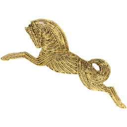 Цена за 4 шт. Брошь "Best Podarok - Valkyrie", цвет золото, 9*4см