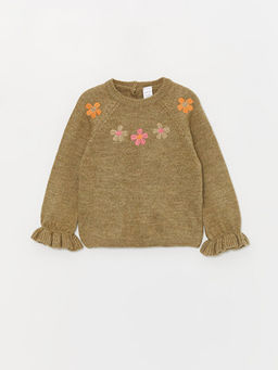 Bisiklet Yaka Nak??l? K?z Bebek Triko Kazak - Waikiki фото 3