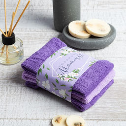 Набор махровых полотенец Любимой мамочке 30?30 см - 3 шт., 100% хлопок 340 г/м?