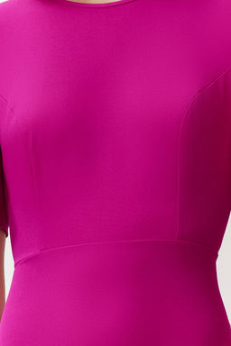 TRENDYOLMILLA Fusya A Kesim Kolda Pili Detayl? Midi Kalem Etek Dokuma Elbise TWOSS24EL00659  фото 4
