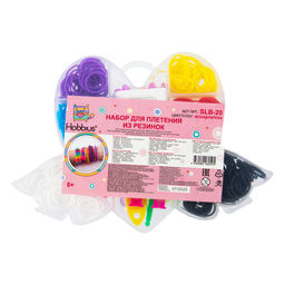 Hobbius SLB-20 Набор для плетения из резинок Сердце с крыльями 450 шт ассорти
