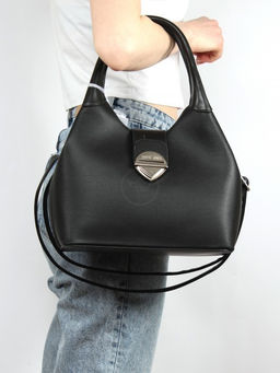 Сумка женская искусственная кожа DJ-7058-2-BLACK, 1отд, плечевой ремень, черный SALE 261454 - Adelia фото 10