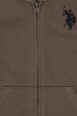 Erkek _ocuk Vizon Fermuarl_ Kap__onlu _rme H_rka - U.s. polo assn фото 3