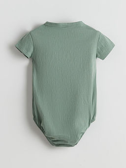 D??meli Basic Erkek Bebek ??t??tl? Bodysuit