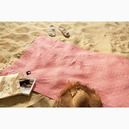 Пештемаль Полосы 100х180 см, розовый - Lovelife фото 9