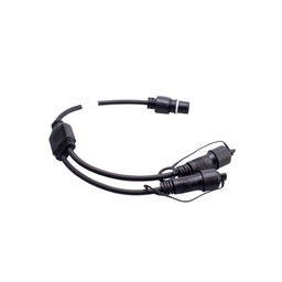 UCX-F90 S2/0.4M/BK Провод-разветвитель для гирлянд серии F90PRO, 0,4м. 2 выхода. Статика/мерцание. IP67. Черный. ТМ Uniel