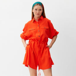 Комбинезон женский Minaku: Casual Collection, абрикосовый, размер 46