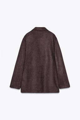 FAUX SUEDE BLAZER - Zara фото 7