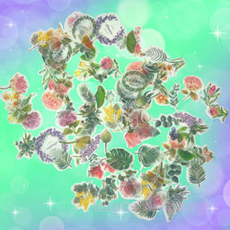 Набор наклеек Флора - Купи слона фото 2