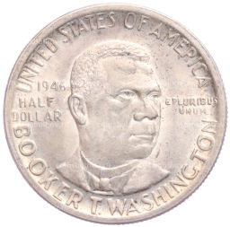 1/2 доллара (50 центов) 1946 года США Букер Талиафер Вашингтон