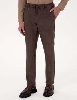 A__k Kahverengi Slim Fit Kuma_ Pantolon - Pierre cardin фото 2