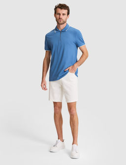 Koyu Mavi Slim Fit Polo Yaka Ti__rt