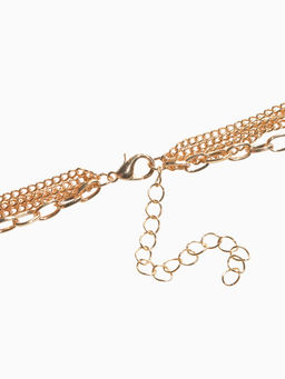 Набор 2 предмета: серьги, бусы Унисон прямоугольники, цвет золото, 80 см