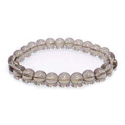 Браслет из камня Раухтопаз привлекает денежные энергии 8мм