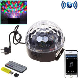 Вращающаяся диско шар LED\MP3\USB c Bluetooth