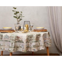 Скатерть Этель Райский сад d=220 +/- 3см  фото 2
