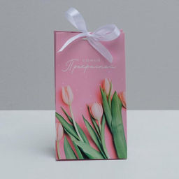 Пакет подарочный с лентой Самой прекрасной, 13 23 7 см - Дарите счастье фото 2