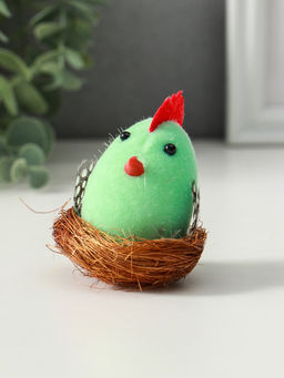 Цена за 2 шт. Фигурка пасхальная Цыплёнок в гнезде, 5?5?7.5 см