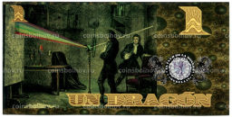 Банкнота 1 драгон 2013 года Колумбия  Исаак Ньютон