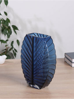 Ваза «Эдисон стиль», d=10×6 см, 25×18.5 см, стекло, синяя