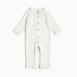 Комбинезон вязаный Крошка Я, р.80-86, молочный