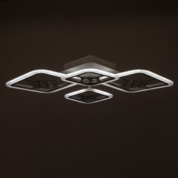Люстра с ПДУ 1548/4WT LED 96 Вт 3000-6000К диммер белый 71×10 см BayerLux