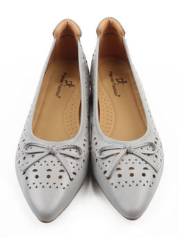 06-7388-66V GRAY Туфли летние женские "Лодочки" (натуральная кожа)