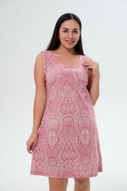 Ночная сорочка женская из кулирки Мария жаккард макси - Амадэль фото 2