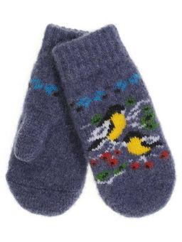 Варежки детские круговые Синички 0515-3