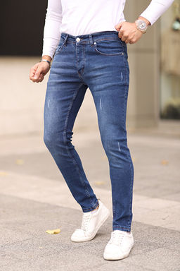 Lacivert Skinny T_rnakl_ Jeans Kot Pantolon TMNAW25JE00013 - Trendyolmilla фото 2