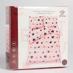 Постельное бельё евро «Этель» Threads of love, бязь