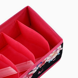 Органайзер для хранения, кофр для белья 6 ячеек Пионы, 321510 см - See you home фото 5