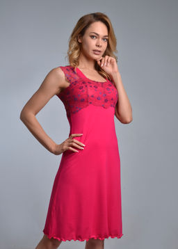 Ночная сорочка МИЛАНА (фуксия/василек №8/15) - Ивановская трикотажная компания фото 2