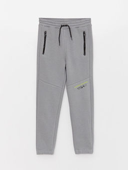 Beli Lastikli Bask?l? Erkek ?ocuk Jogger E?ofman Alt?