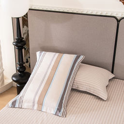 Комплект постельного белья Сатин с Одеялом 100% хлопок на резинке OBR175 Евро/50-70 2 шт - Ситрейд фото 6