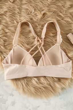 TRENDYOLMILLA Ten Micro Dantel Detayl? Balensiz Kapl? Ucgen Orme Sutyen THMSS25SU00008 фото 8