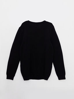 Bisiklet Yaka Basic Uzun Kollu Erkek ?ocuk Triko Kazak - Waikiki фото 2