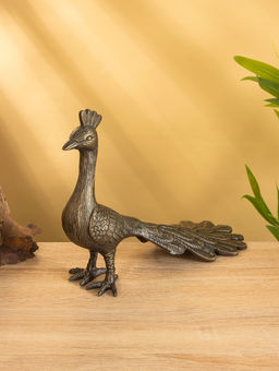 Сувенир «Павлин», 28×12×21 см, алюминий