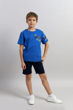 CRB wear / CSKB 90246-42-402 Комплект для мальчика (футболка, шорты),синий/Ex.Cherubino
