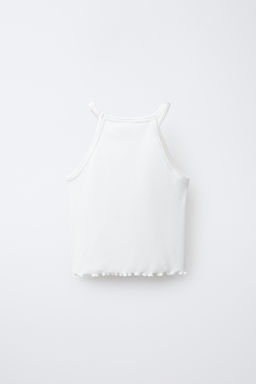 RIBBED BUTTERFLY AND FLOWER T-SHIRT - Zara фото 2
