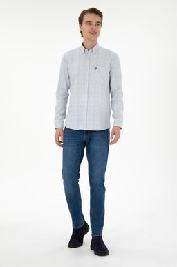 Мужская рубашка с длинным рукавом Stone Неожиданная скидка в корзине - U.s. polo assn фото 4