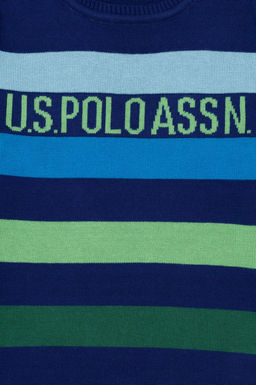 Темно-синий трикотажный свитер для мальчика - U.s. polo assn фото 12