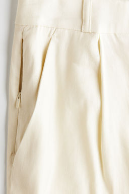 Pantal?n sastre amplio en mezcla de lino Easy Care - H&m фото 8