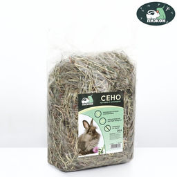 Сено луговое с клевером Пижон для грызунов, 20 л, 500 г